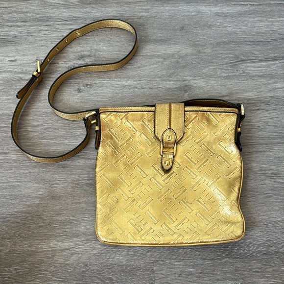 Elle Handbags - ELLE Gold Crossbody Bag